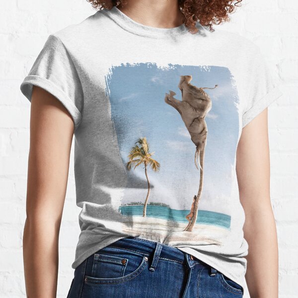 Palmphant Elephant Palm Tree surreal animal Classic T-Shirt
