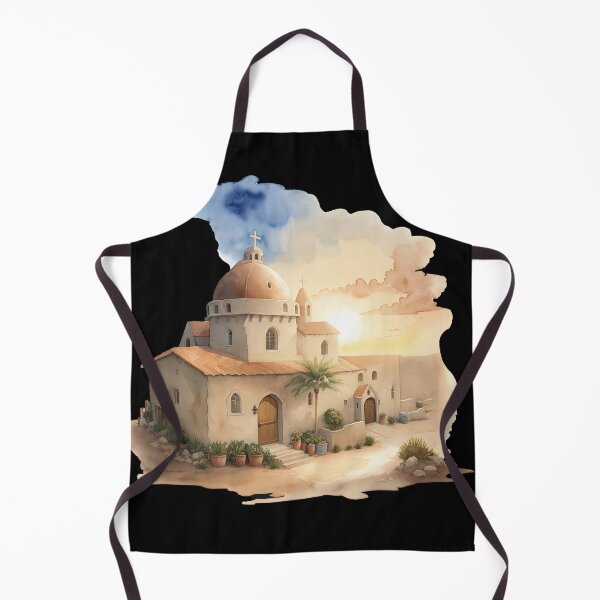 Item preview, Church with Palm Trees and Sunset designed and sold by pixclipart.