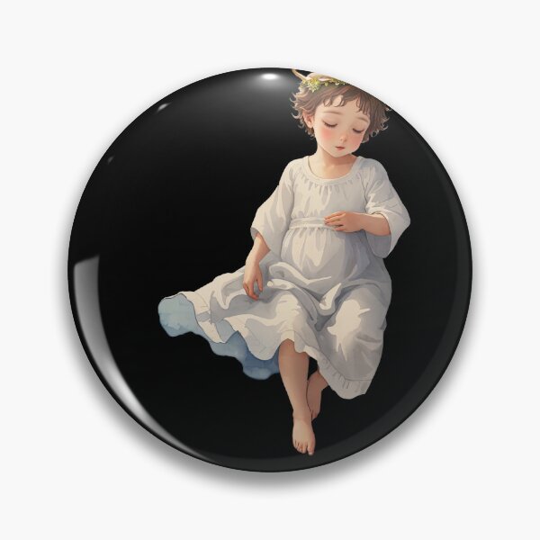 Item preview, Little Angel with Halo and Wings designed and sold by pixclipart.