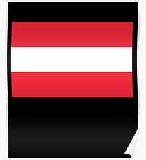 Austrian Flag / Oesterreichische Fahne Poster