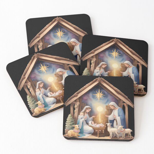 Item preview, Nativity with Baby Jesus in Manger designed and sold by pixclipart.