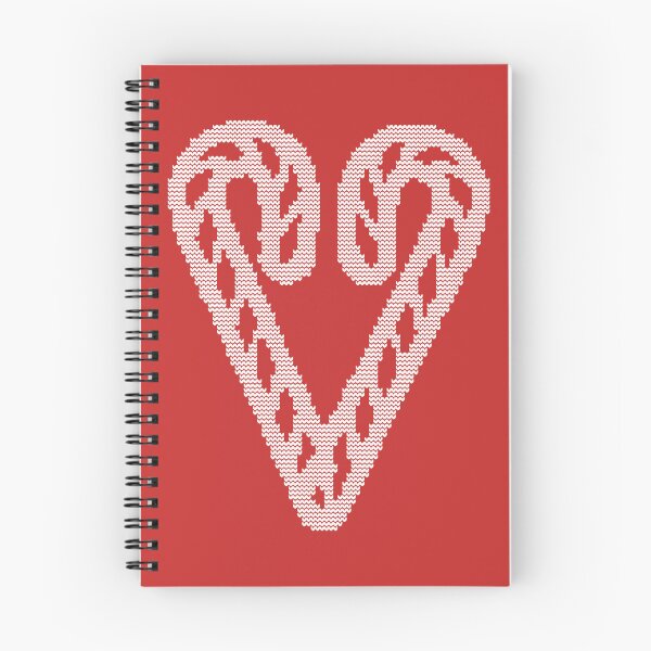 Item preview, Christmas Candy Cane Heart on Red Knitted Sweater Style designed and sold by ellenhenry.