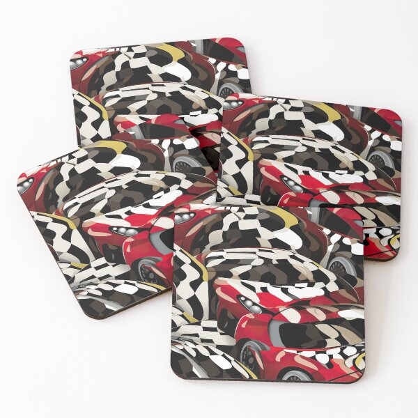 Item preview, Modern design that is reminiscent of three-dimensional cars with pop art patterns designed and sold by Pflugart.