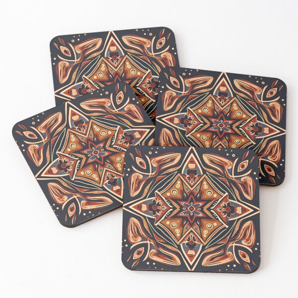 Item preview, indian ethnic geometric pattern designed and sold by in-leggings.