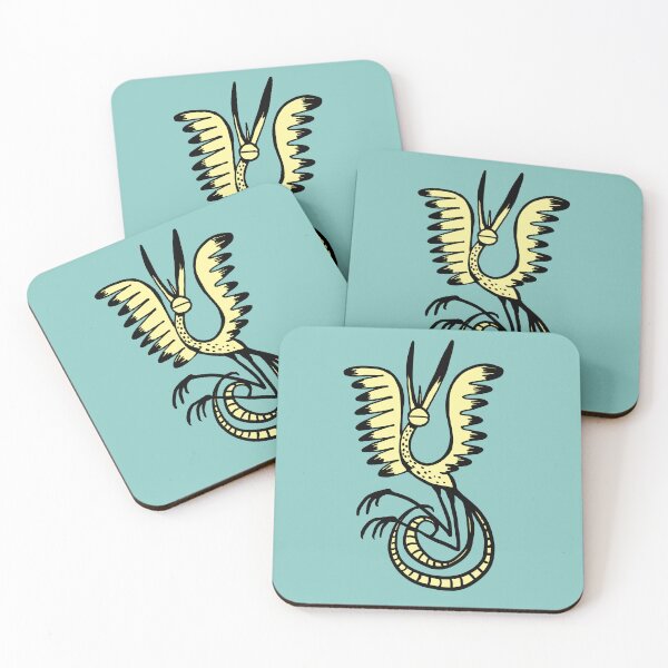 Item preview, yellow phoenix bird in leap designed and sold by duxpavlic.