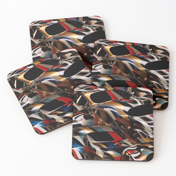 Item preview, Modern design that is reminiscent of three-dimensional cars with pop art patterns designed and sold by Pflugart.
