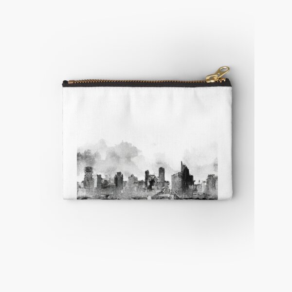 Item preview, bangkok city view black watercolor paint designed and sold by IssaraStudio.