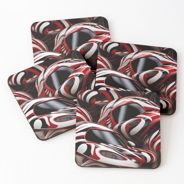 Item preview, Modern design that is reminiscent of three-dimensional cars with pop art patterns designed and sold by Pflugart.