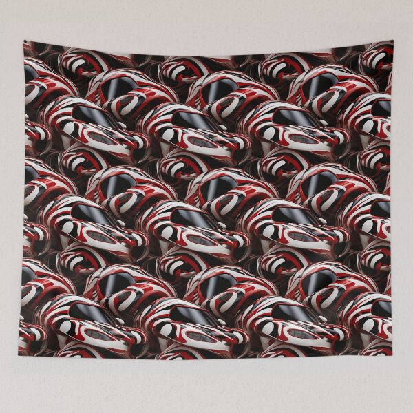 Item preview, Modern design that is reminiscent of three-dimensional cars with pop art patterns designed and sold by Pflugart.