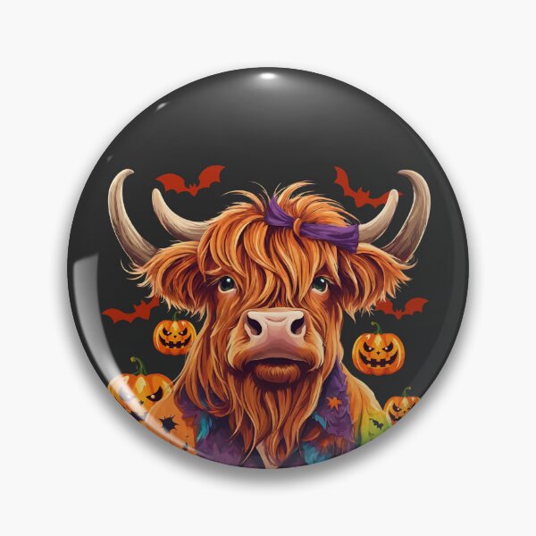 Item preview, Highland Cow in Halloween Delight designed and sold by PatternXS.