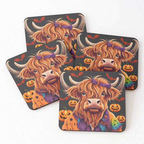 Item preview, Highland Cow in Halloween Delight designed and sold by PatternXS.