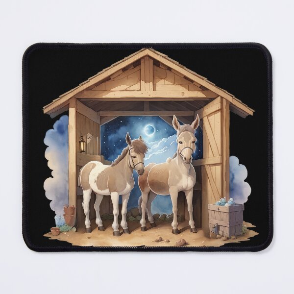 Item preview, Donkeys in Stable designed and sold by pixclipart.