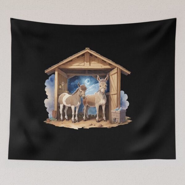 Item preview, Donkeys in Stable designed and sold by pixclipart.