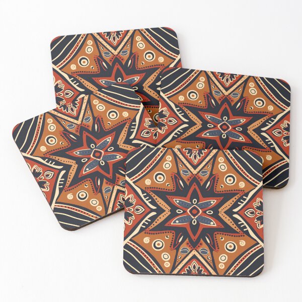 Item preview, indian ethnic boho geometric pattern designed and sold by in-leggings.