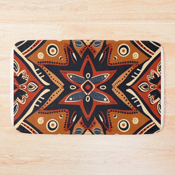 Item preview, indian ethnic boho geometric pattern designed and sold by in-leggings.