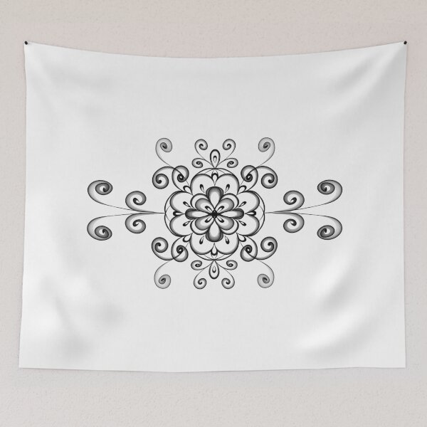 Item preview, Floral lace ornamental line art designed and sold by DOriginaleArt.