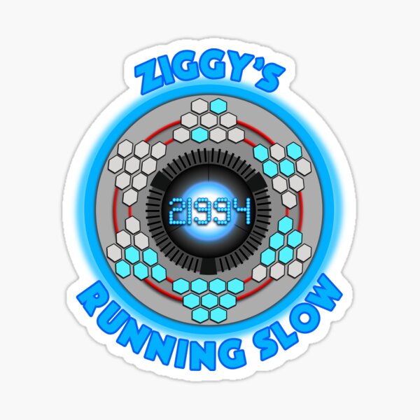 Quantum Leap Ziggy's Running Slow LEET SPEAK Sticker