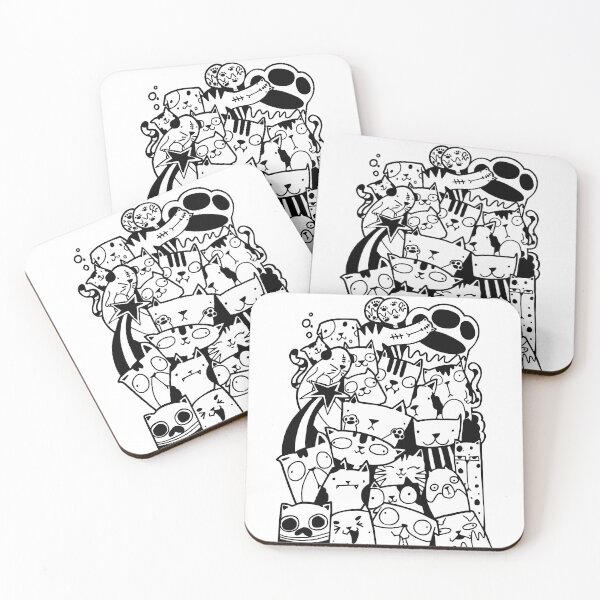 Item preview, Cats Welcome Animal Art Drawing people  designed and sold by BirtherArtShop.