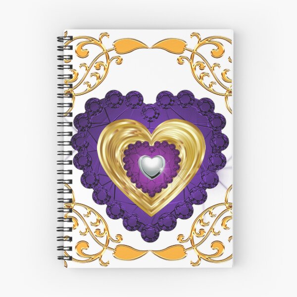 Item preview, Gold Frame Purple Gold Silver Hearts designed and sold by Dragon-God.