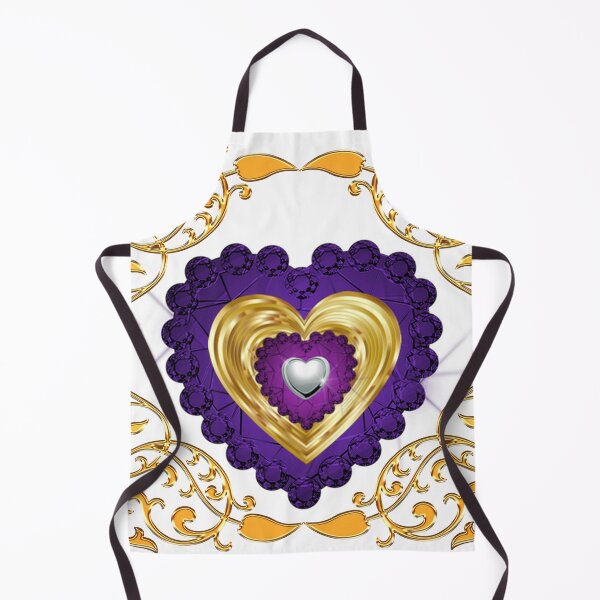 Item preview, Gold Frame Purple Gold Silver Hearts designed and sold by Dragon-God.