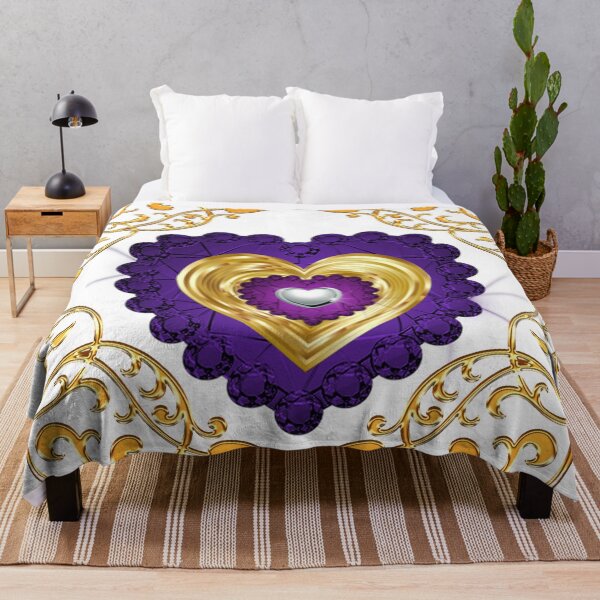Item preview, Gold Frame Purple Gold Silver Hearts designed and sold by Dragon-God.