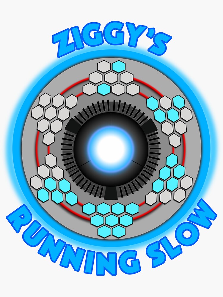 Thumbnail 3 of 3, Sticker, Quantum Leap Ziggy's Running Slow Handlink designed and sold by Rewatch-Podcast.