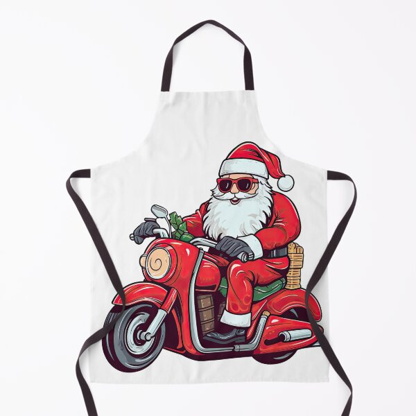 Item preview, Cute Santa Claus in Riding Motor Bike designed and sold by eyestetix.