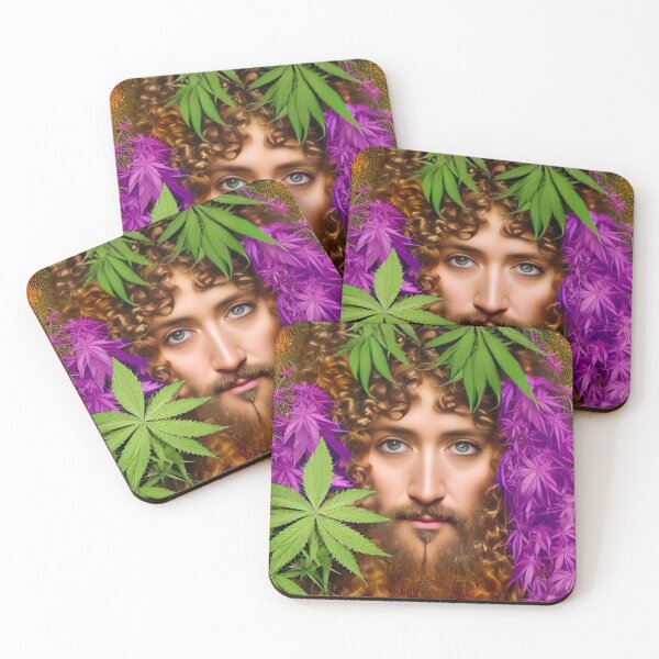 Item preview, Wiener Überraschung | Jesus among cannabis bushes by AI designed and sold by wnrbrrschng.