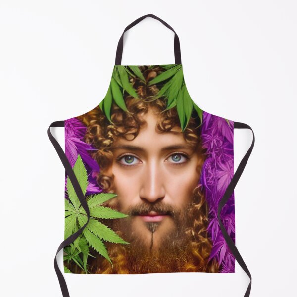 Item preview, Wiener Überraschung | Jesus among cannabis bushes by AI designed and sold by wnrbrrschng.
