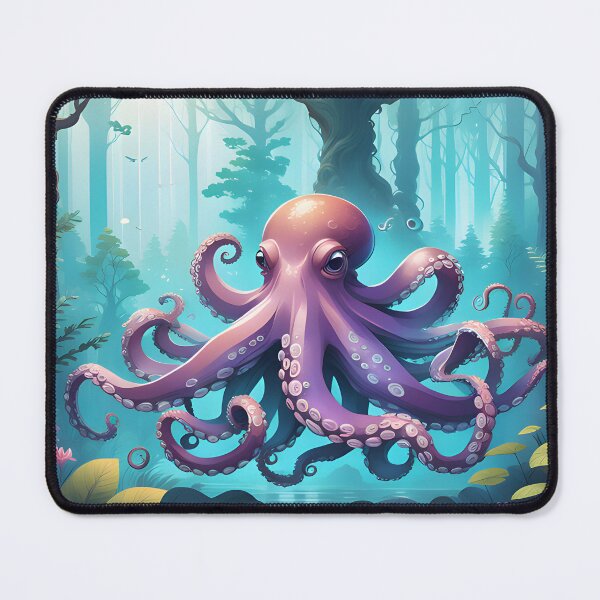 Item preview, "Mystical Forest Envelopes Octopus: A Surreal Vector Artwork" designed and sold by Best-Art-32.