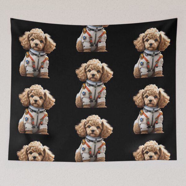 Item preview, Sticker cartoon cute poodle in space. designed and sold by WhalesDesignLab.