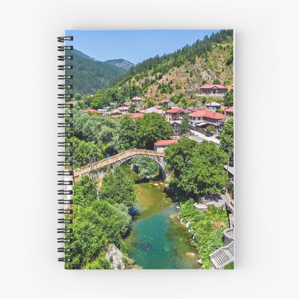 Item preview, Vovoussa village and the bridge designed and sold by Hercules Milas.