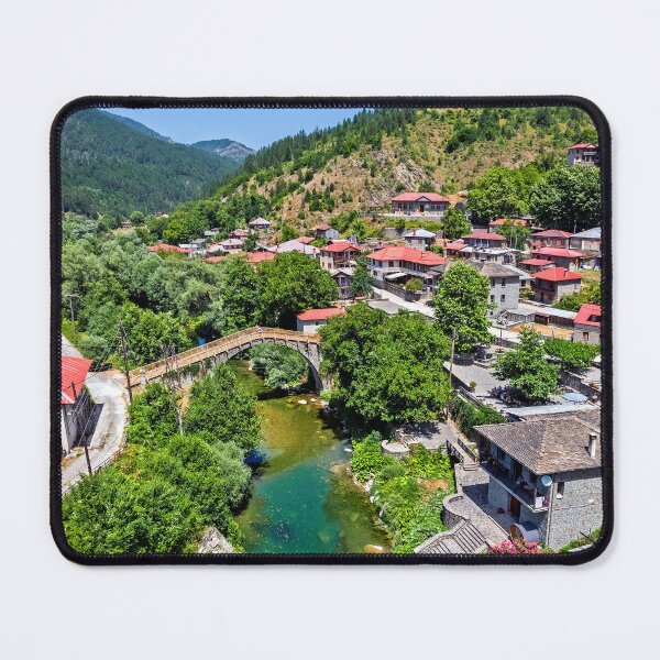 Item preview, Vovoussa village and the bridge designed and sold by Hercules Milas.