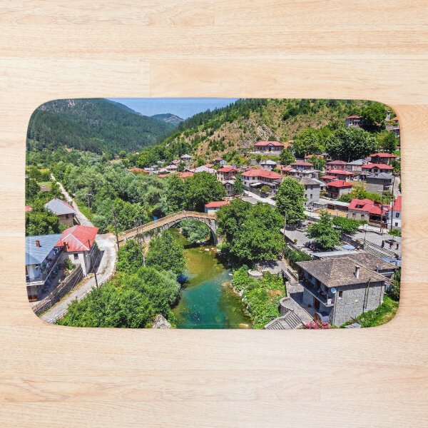 Item preview, Vovoussa village and the bridge designed and sold by Hercules Milas.