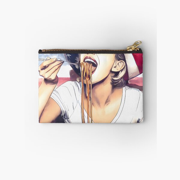 Item preview, Girl eating spaghetti. (italian food) designed and sold by meaningspace.