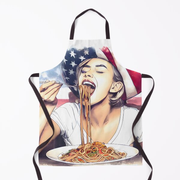 Item preview, Girl eating spaghetti. (italian food) designed and sold by meaningspace.