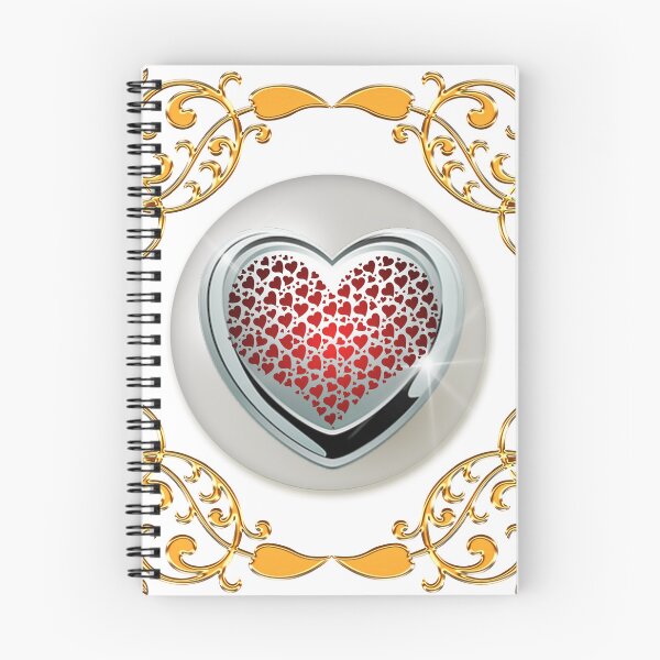 Item preview, Gold Frame Pearl Silver Red Hearts designed and sold by Dragon-God.