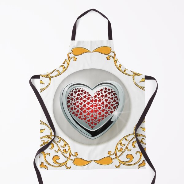 Item preview, Gold Frame Pearl Silver Red Hearts designed and sold by Dragon-God.