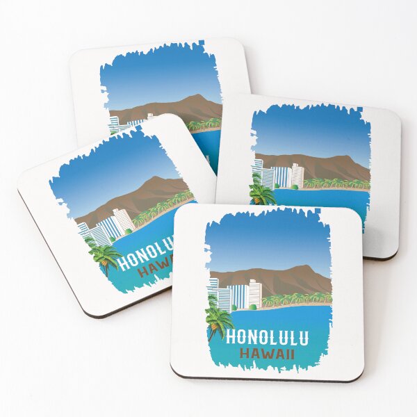 Item preview, Honolulu Hawaii Poster designed and sold by nature-space.