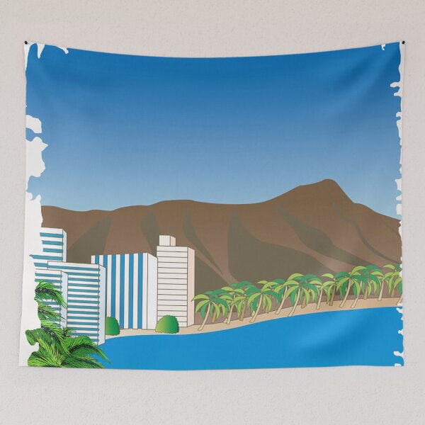 Item preview, Honolulu Hawaii Poster designed and sold by nature-space.