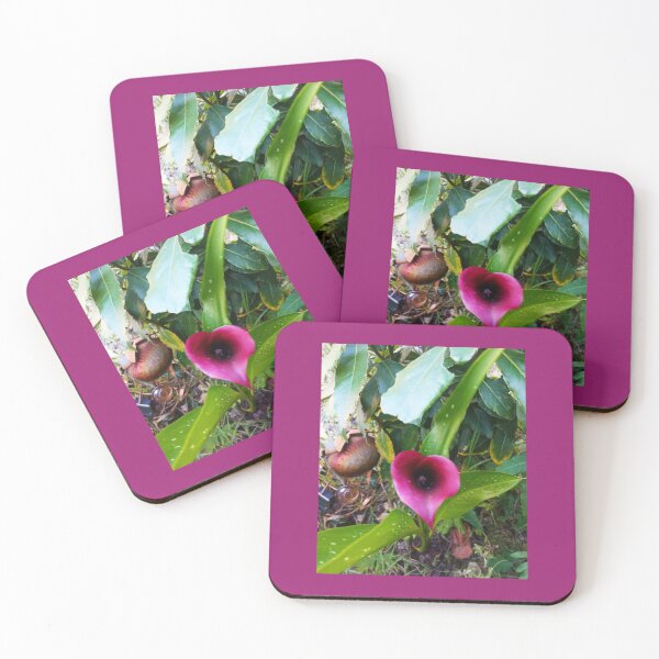 Item preview, black purple arum flower designed and sold by cathygwen.