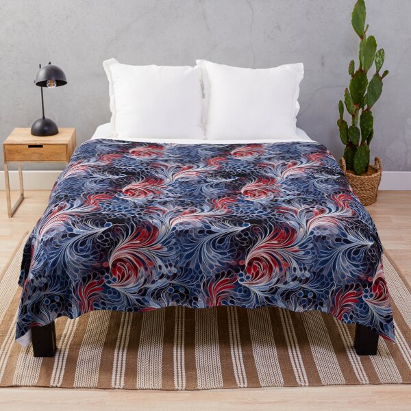 Item preview, Modern design reminiscent of a pattern with feathers and fabric designed and sold by Pflugart.