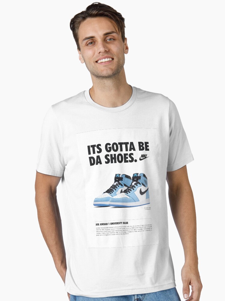 university blue jordan 1 shirt