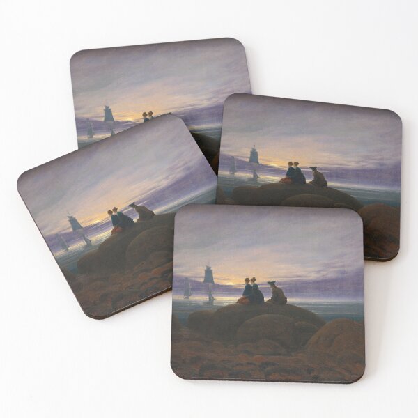 Item preview, Caspar David Friedrich. Moon rising over the sea designed and sold by likiska.