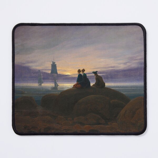 Item preview, Caspar David Friedrich. Moon rising over the sea designed and sold by likiska.