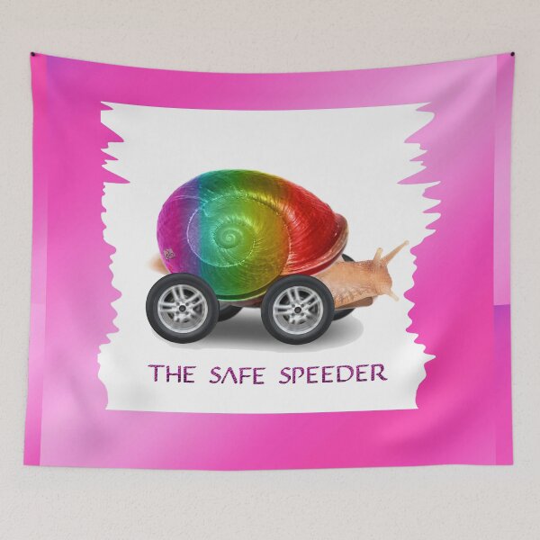 Item preview, The Safe Speeder - Rainbow Fun Toy Snail For Kids (By ACCI) designed and sold by VanyssaGraphics.