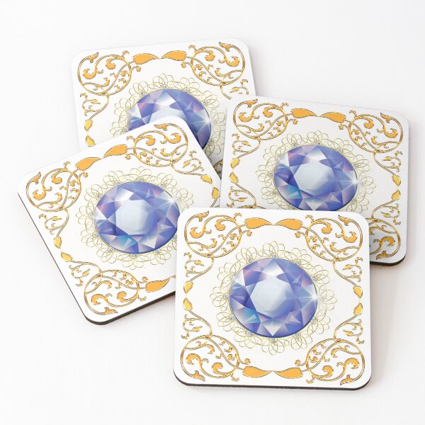Item preview, Gold Frame Blue Diamond designed and sold by Dragon-God.