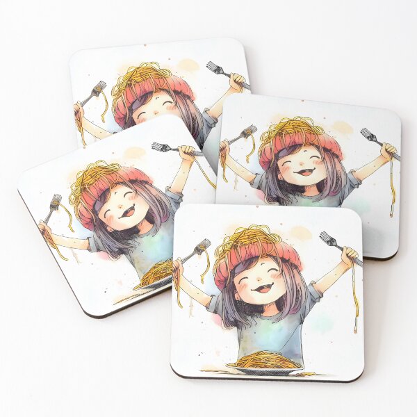Item preview, Girl Eating Spaghetti (spaghetti eating) designed and sold by meaningspace.