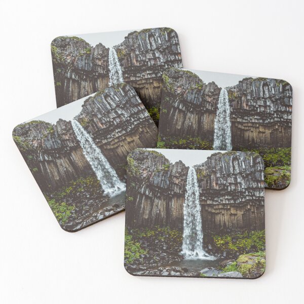 Item preview, Svartifoss waterfall, Vatnajökull National Park in Iceland designed and sold by bluedotpictures.