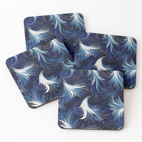 Item preview, Modern design reminiscent of a pattern with feathers and fabric designed and sold by Pflugart.